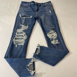 AMERICAN EAGLE NEXT LEVEL STRETCH SUPER HIGH RISE JEGGING , WOMENS SIZE 10 REG.